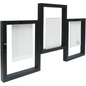 Deknudt S68UB2 Cornice da galleria nera per 3 foto 10x15 cm