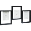 Deknudt S68UB2 Cornice da galleria nera per 3 foto 10x15 cm