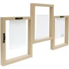 Deknudt S68UB3 Cornice da galleria in legno naturale 3 quadri 10x15 cm colore naturale