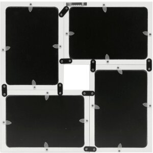 Deknudt S68UC1 cornice da parete bianca per 4 foto 10x15 cm