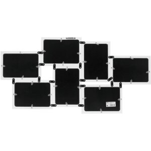 Deknudt S68UC1 cornice da parete bianca 10x15 cm per 7 foto
