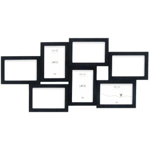 Deknudt S68UC2 Cornice da parete nera 10x15 cm per 7 foto