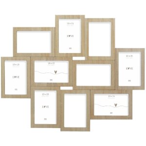 Deknudt S68UC3 cornice da parete in legno naturale per 10...