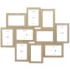 Deknudt S68UC3 cornice da parete in legno naturale per 10 foto 10x15 cm
