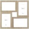 Deknudt S68UC3 cornice da parete in legno naturale 13x18 cm per 4 foto natura