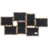 Deknudt S68UC3 cornice da parete in legno naturale 7 immagini 10x15 cm