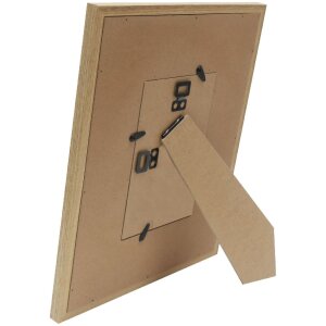Deknudt S68UE3 cornice in legno naturale/lino beige 10x15 cm