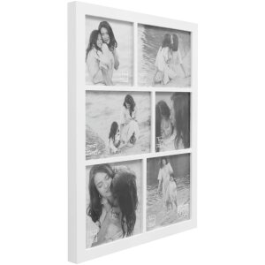 Deknudt S68WB1 Cornice da galleria bianca 6 quadri 12x12,...