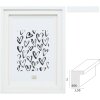 Cornice Deknudt S65KK1 bianca doppio passe-partout da 13x13 cm a 20x30 cm