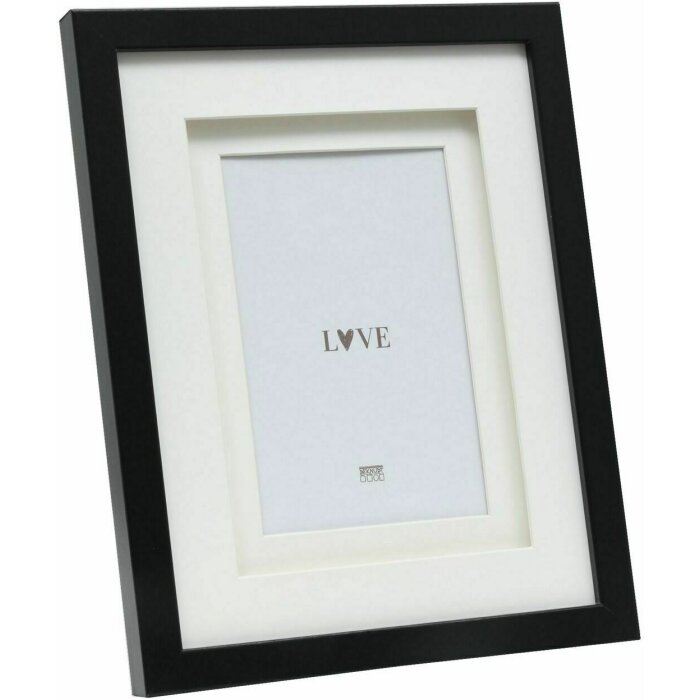 Deknudt S65KK2 Cornice nera doppia Passepartout 10x15 cm