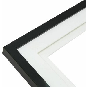 Deknudt S65KK2 Cornice nera doppia Passepartout 10x15 cm
