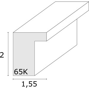 Deknudt S65KK2 Cornice nera doppia Passepartout 10x15 cm