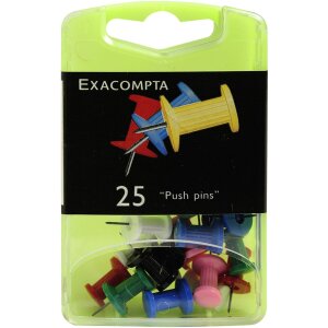 Exacompta spilli da bacheca scatola blister 25 pezzi