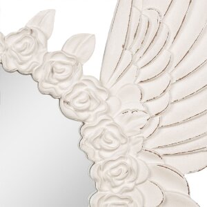 Clayre & Eef Specchio da parete tondo beige Wings...