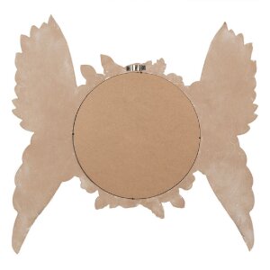 Clayre & Eef Specchio da parete tondo beige Wings & Roses Design 62x5x60 cm