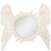 Clayre & Eef Specchio da parete tondo beige Wings & Roses Design 62x5x60 cm