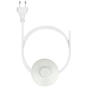 Clayre & Eef 5LMP278W Lampada da terra Lighthouse Design Bianco 23x23x140 cm E27/max 60W