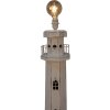 Clayre & Eef 5LMP278W Lampada da terra Lighthouse Design Bianco 23x23x140 cm E27/max 60W