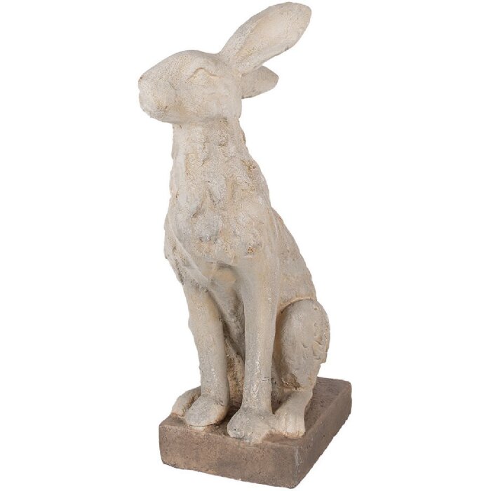 Clayre & Eef 5MG0039 Coniglio decorativo effetto pietra 27x18x55 cm