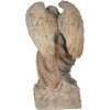 Clayre & Eef 5MG0043 Angelo decorativo in posa di preghiera effetto antico 41x45x65 cm