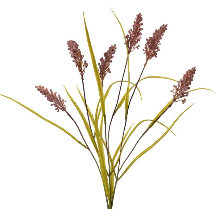 Clayre & Eef 5PL0063 Pianta artificiale Sedge Marrone-Verde 15x5x85 cm