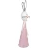 Clayre & Eef 5Y1220 Coniglio decorativo rosa bianco 18x14x60 cm