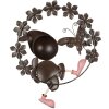 Clayre & Eef 5Y1222 Decorazione murale corona di fiori nani 50x9x61 cm