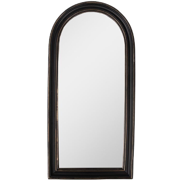 Clayre & Eef 62S288 Specchio nero anticato 15x2x31 cm