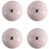 Clayre & Eef 65302 Pomello per porta in ceramica rosa motivo floreale Ø 4x3/6 cm