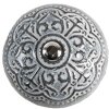 Clayre & Eef 65303 Pomello per porta Vintage Silver Ø 4x3/6 cm Set di 4 pezzi