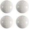 Clayre & Eef 65304 Pomello per porta in ceramica bianco motivo oro Ø4x3 cm