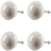 Clayre & Eef 65304 Pomello per porta in ceramica bianco motivo oro Ø4x3 cm