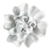 Clayre & Eef 65305 Pomello per porta a forma di fiore in ceramica bianca Ø 6x3/6 cm