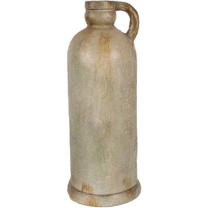 Clayre & Eef 65307 Brocca da decorazione Ø 17x42 cm Bianco Vintage