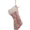 Clayre & Eef 65368 Decorazione per calze di Natale 6x1x14 cm Beige