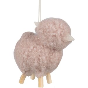 Clayre & Eef 65369 Decorazione Appendino Pecora Rosa...