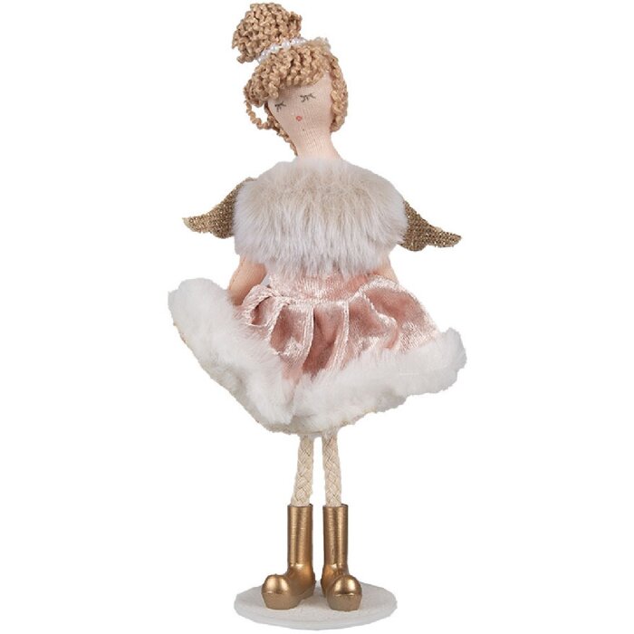 Clayre & Eef 65377 Decorazione Angelo 9x3x18 cm Oro rosa