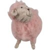 Clayre & Eef 65378 Decorazione Pecora Rosa 14x7x10 cm