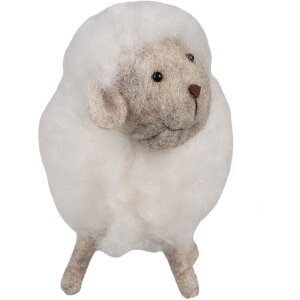 Clayre & Eef 65379 Decorazione Pecora 11 cm Bianco