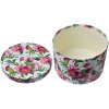 Clayre & Eef 65455 Set di cappelliere 3 pezzi motivo floreale Ø 26/22/19 cm