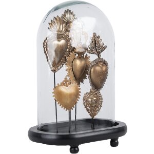 Clayre & Eef 65465 Campana di vetro Decorazione Oro...