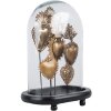 Clayre & Eef 65465 Campana di vetro Decorazione Oro 27x18x39 cm