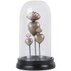 Clayre & Eef 65466 Vaso a campana in vetro con decorazione a cuore Ø 22x13 cm