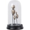 Clayre & Eef 65466 Vaso a campana in vetro con decorazione a cuore Ø 22x13 cm