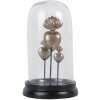 Clayre & Eef 65466 Vaso a campana in vetro con decorazione a cuore Ø 22x13 cm