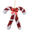 Clayre & Eef 65482 Decorazione Ciondolo Bastoncini di zucchero rosso bianco 16x2x17 cm