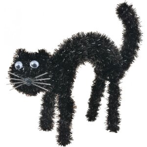 Clayre & Eef 65496 Decorazione gatto nero 19x7x22 cm
