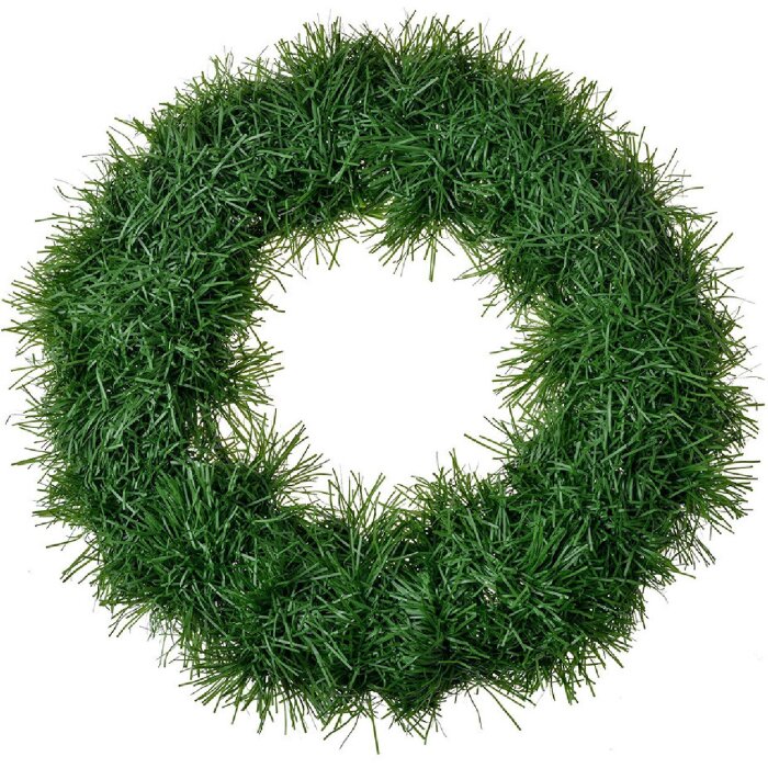 Clayre & Eef 65508S Decorazione Corona di Natale Ø 28x4 cm Verde