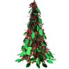 Clayre & Eef 65540M Albero di Natale Ø 16x38 cm Verde Rosso