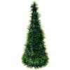 Clayre & Eef 65542L Decorazione Albero di Natale Ø18x46cm Plastica Verde